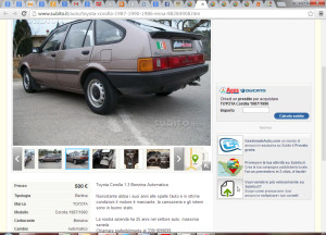 TOYOTA Corolla 19871990 - 1986 Auto usata - In vendita Enna - Google Chrome 2014-04-04 161844