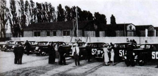 1939 Rajd Polski - trening Chevroletów na Mokotowie